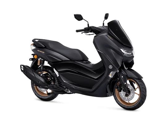 Yamaha NMAX 155 cc in Signature Black; model reference, not a photo of the rental unit