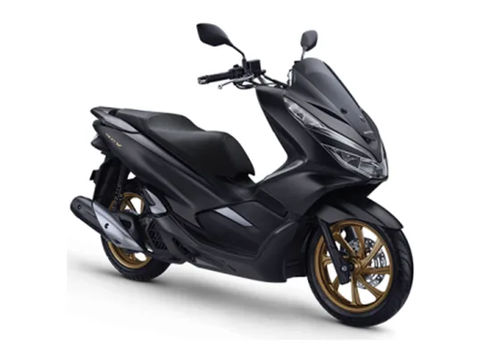 Honda PCX 150 cc in Glorious Matte Black; model reference, not a photo of the rental unit